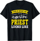 Funny Priest Gifts Priest Black X-Small T-Shirt - T-Shirt | Black