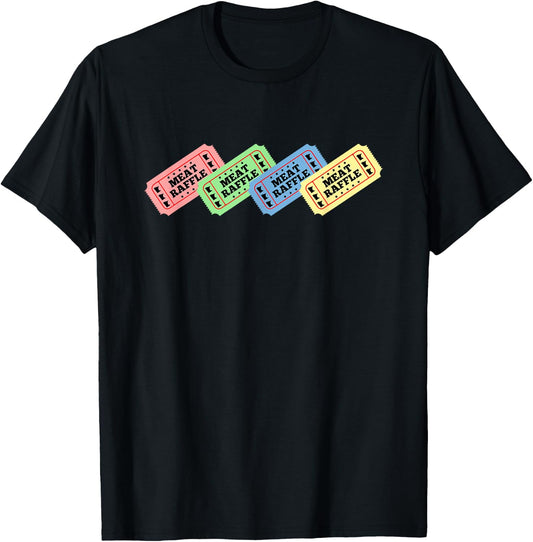 Meat Raffle Ticket Minnesota T-Shirt - T-Shirt | Black