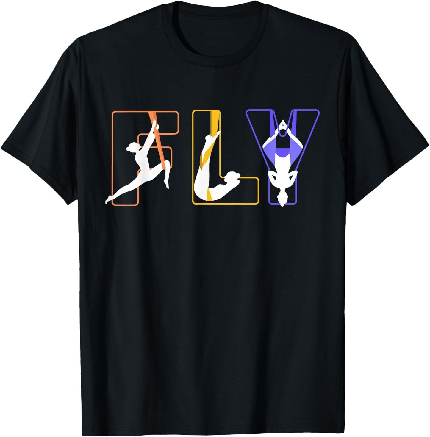 Fly Aerial Yoga, Hammock Silks, Aerial Arts, Love Aerialist T-Shirt - T-Shirt | Black