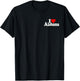 I Love Alabama I Heart Bama T-Shirt - T-Shirt | Black