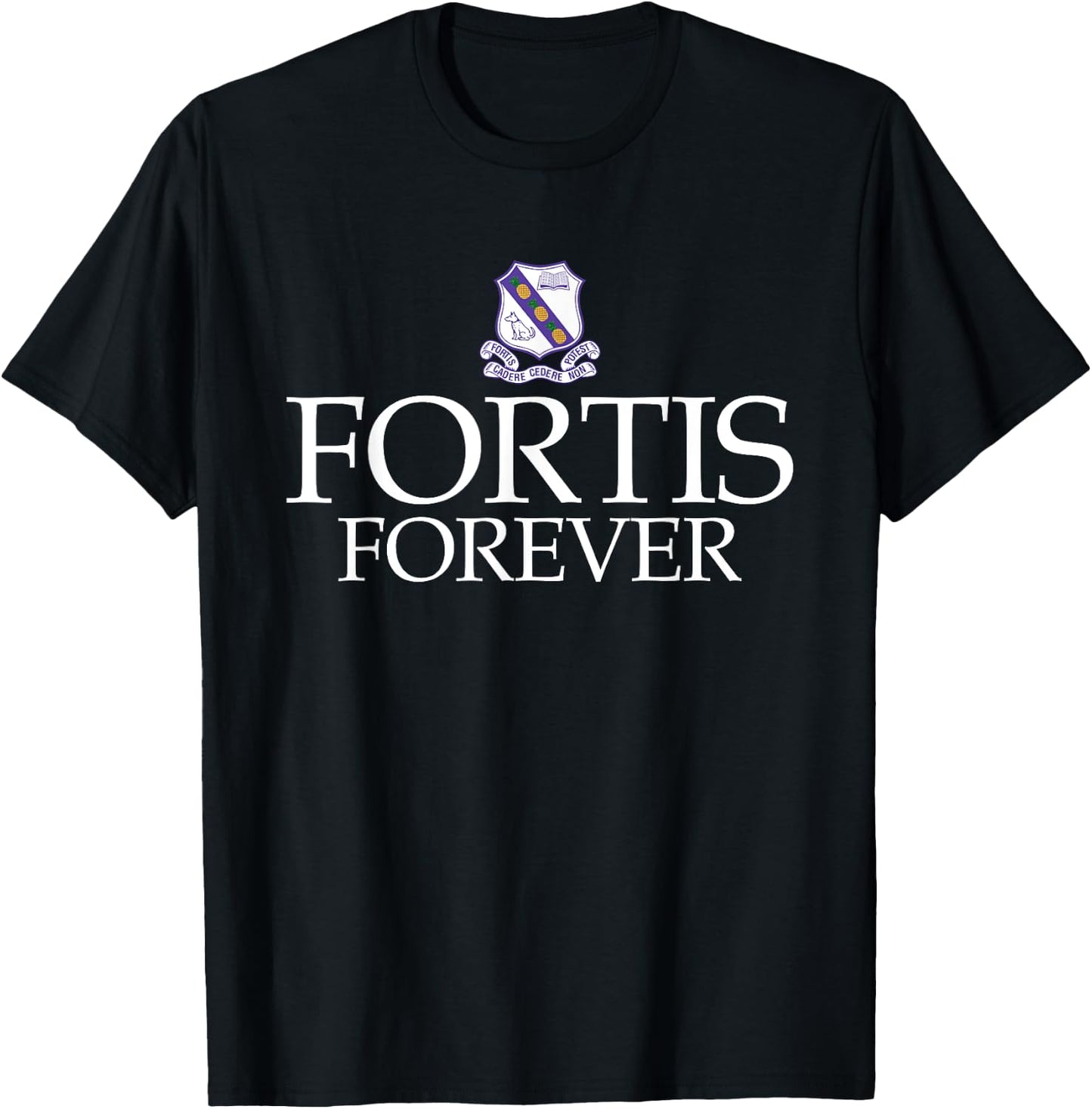 Fortis Forever Kingston College Fan Gift T-Shirt - T-Shirt | Black