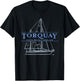 Torquay South Devon, England sailing design T-Shirt - T-Shirt | Black