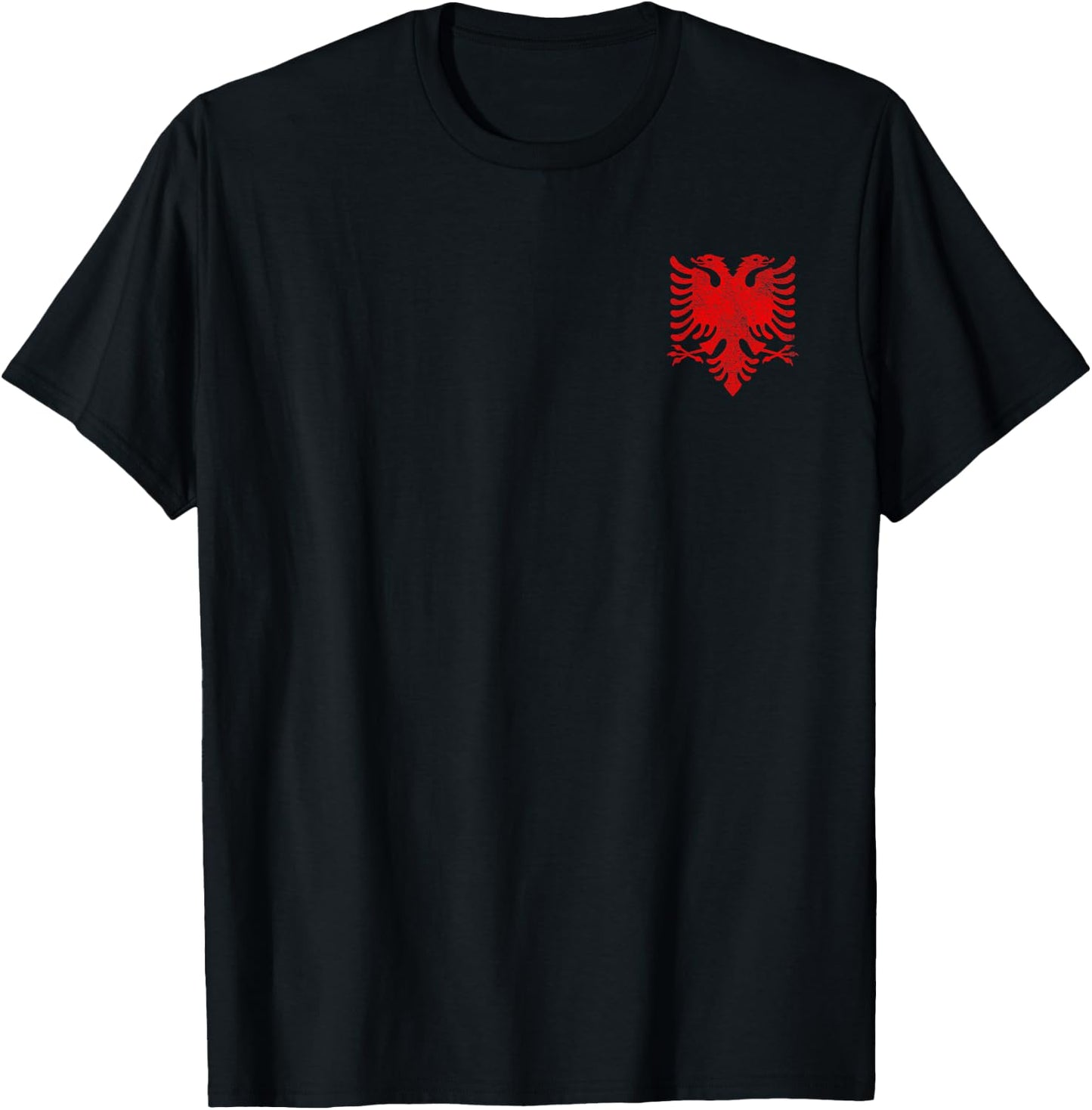 Albania National Flag Albanian Eagle Tirana T-Shirt - T-Shirt | Black