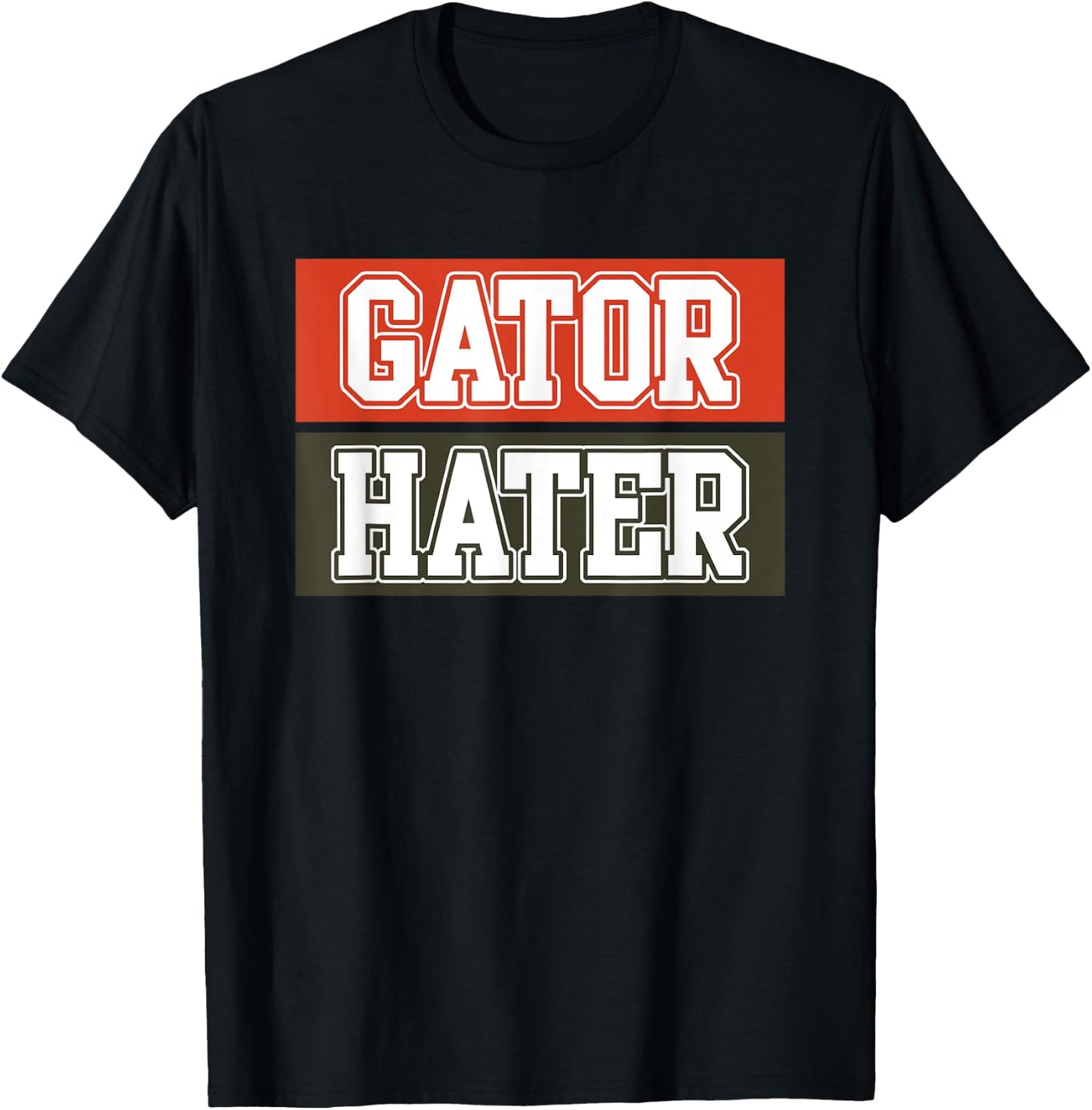 Gators Haters Funny Crocodile Animals Lover T-Shirt - T-Shirt | Black