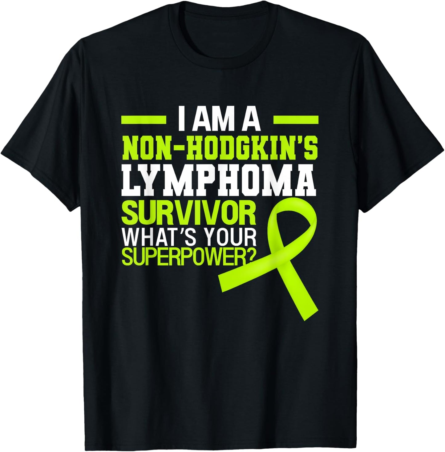 Non-Hodgkin's Lymphoma Cancer Awareness Beat The Cancer T-Shirt - T-Shirt | Black
