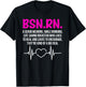 BSN RN Graduation Definition BSN Registered Nurse Graduation T-Shirt - T-Shirt | Black