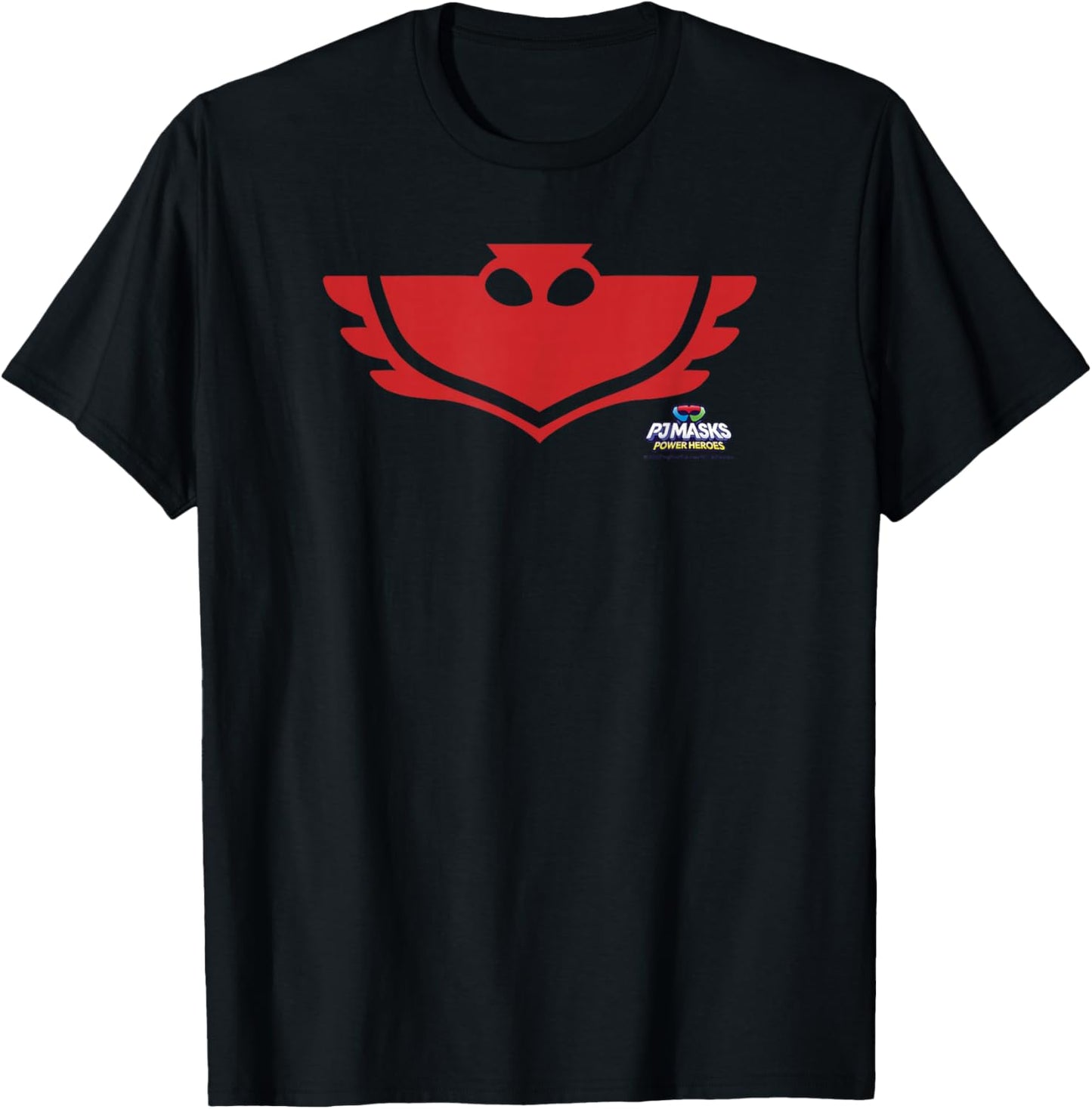 PJ Masks Owlette Eagle Owl Icon Power Logo V2 T-Shirt - T-Shirt | Black