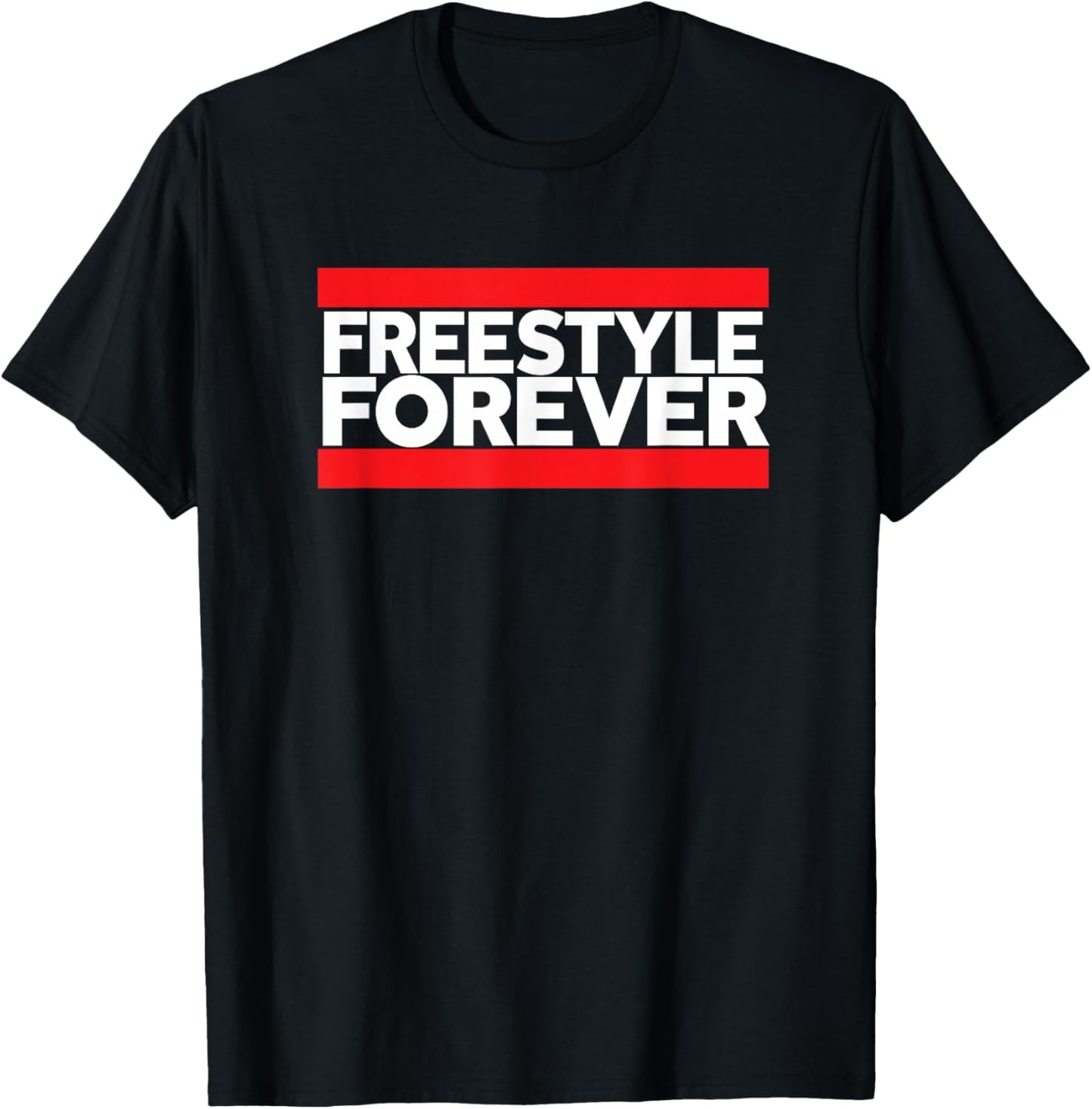 Freestyle Forever Music Fan 80s Retro Rap Style Graphic T-Shirt - T-Shirt | Black