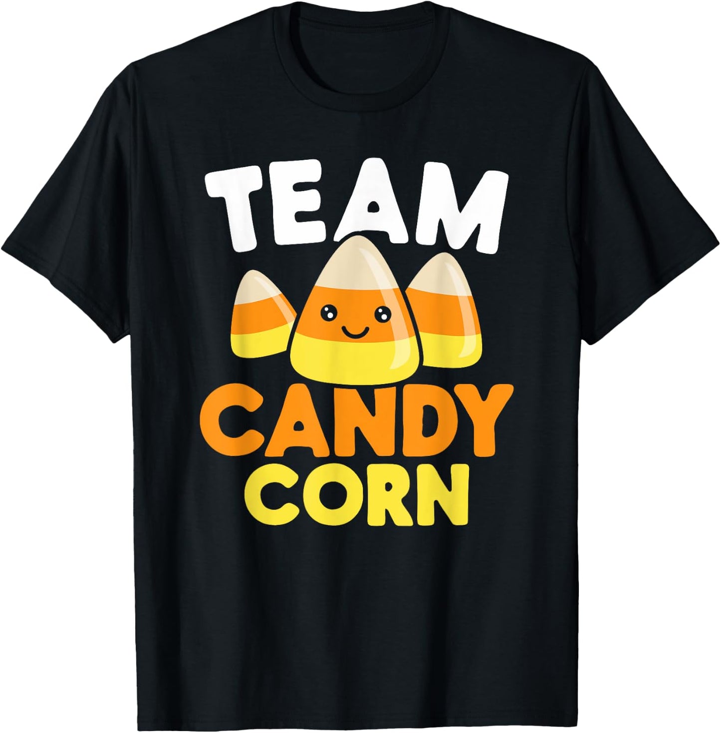 Team Candy Corn Funny Halloween T-Shirt - T-Shirt | Black