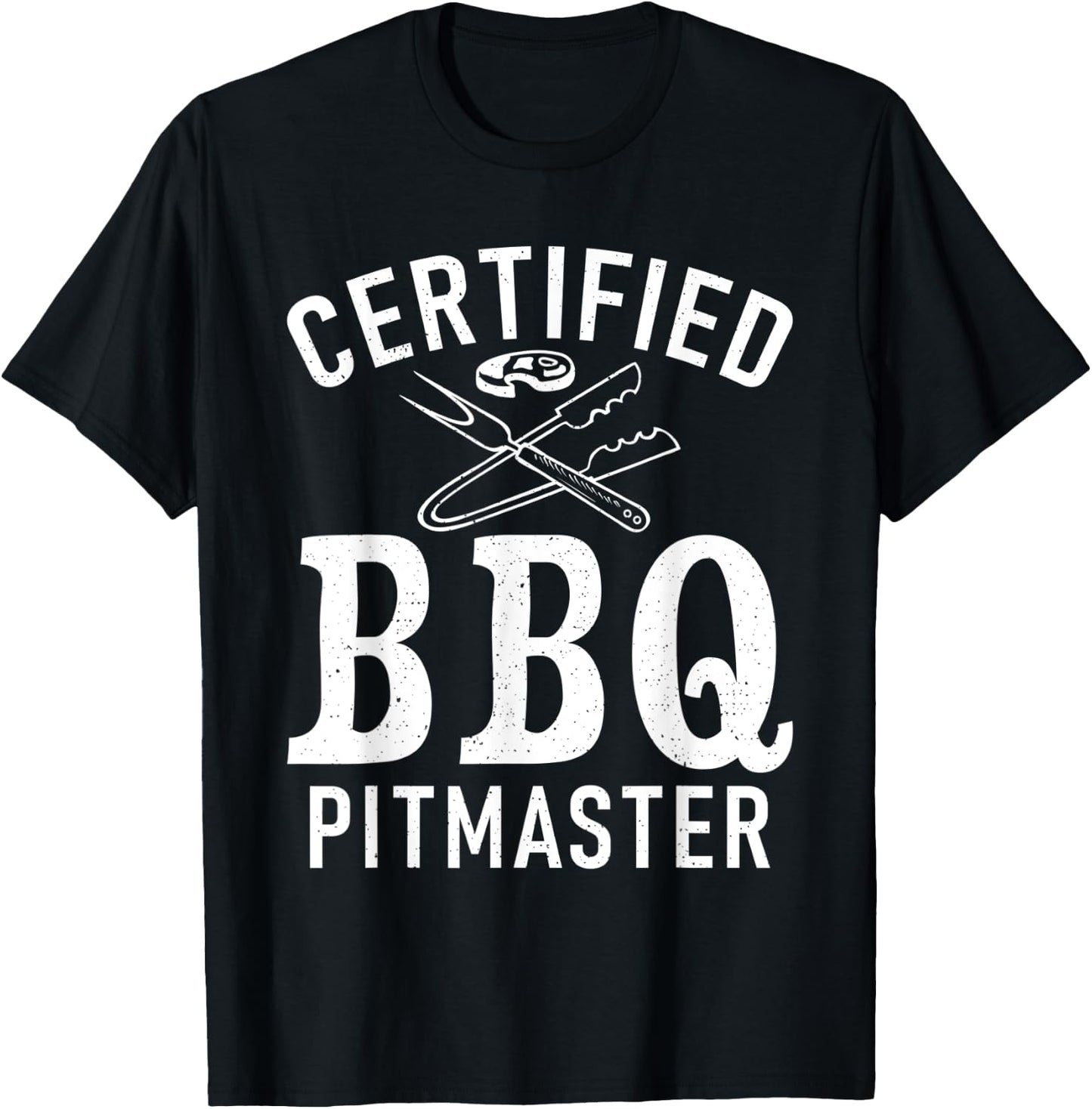 Grill Barbecue Grilling Certified BBQ Pitmaster T-Shirt - T-Shirt | Black
