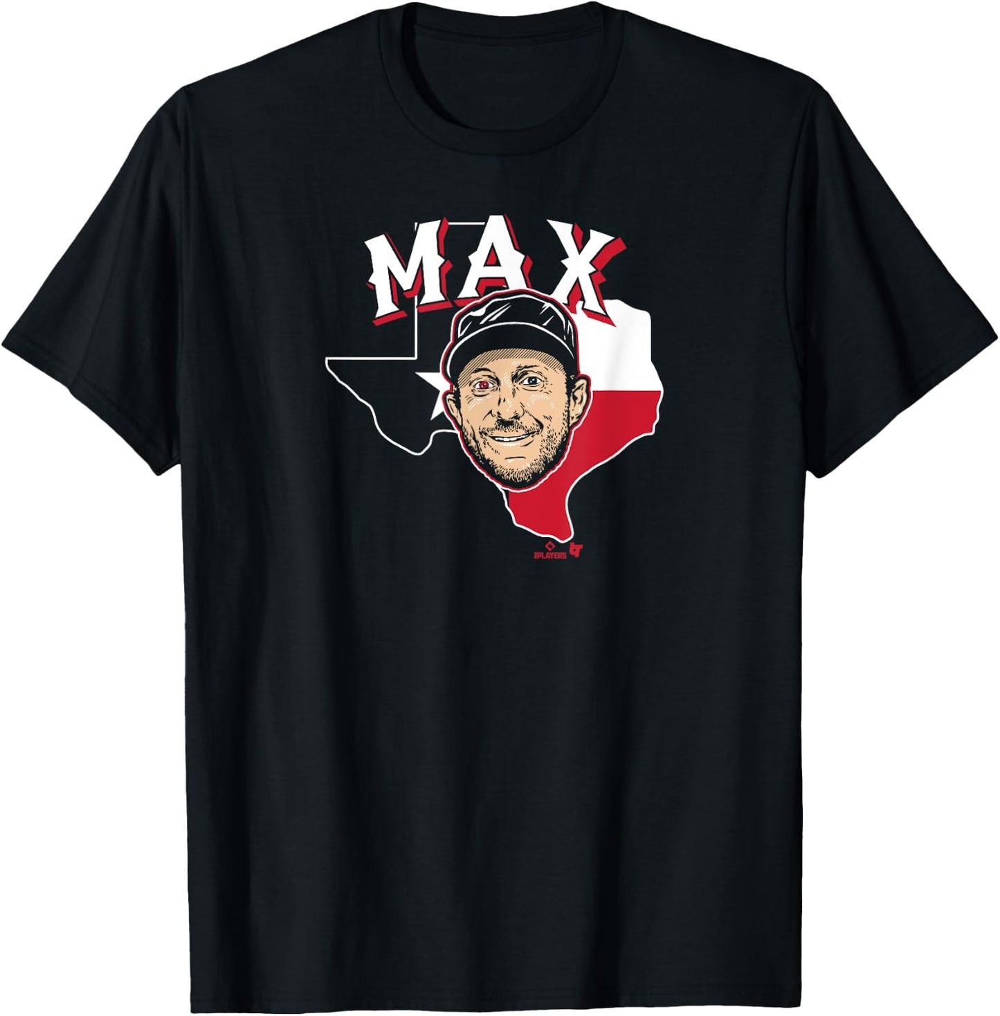 Max Scherzer: The Eyes of Texas - Texas Baseball T-Shirt - T-Shirt | Black