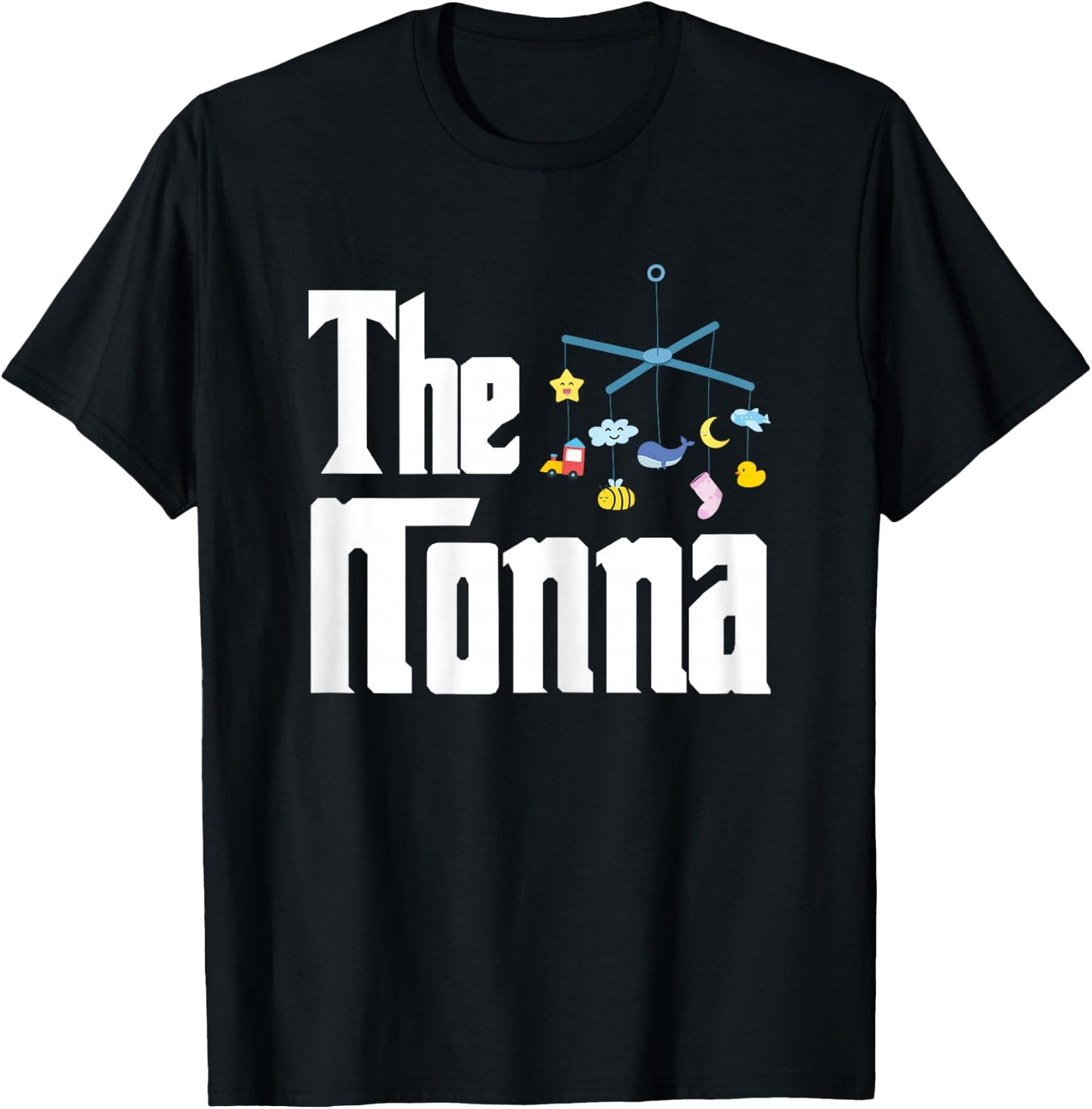 The Nonna | Grandma Grandmom | Grandmother T-Shirt - T-Shirt | Black
