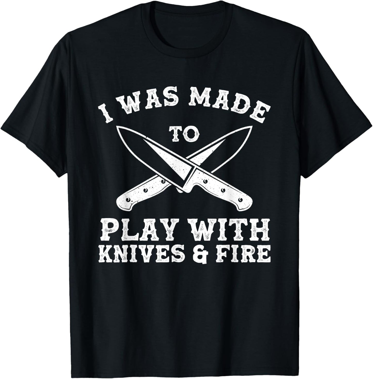Funny Chef Art Women Knife Kitchen Apparel Chef T-Shirt - T-Shirt | Black