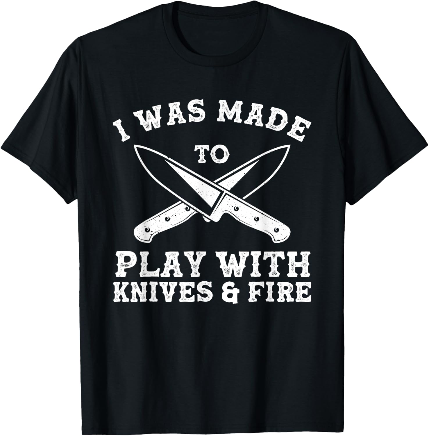Funny Chef Art Women Knife Kitchen Apparel Chef T-Shirt - T-Shirt | Black