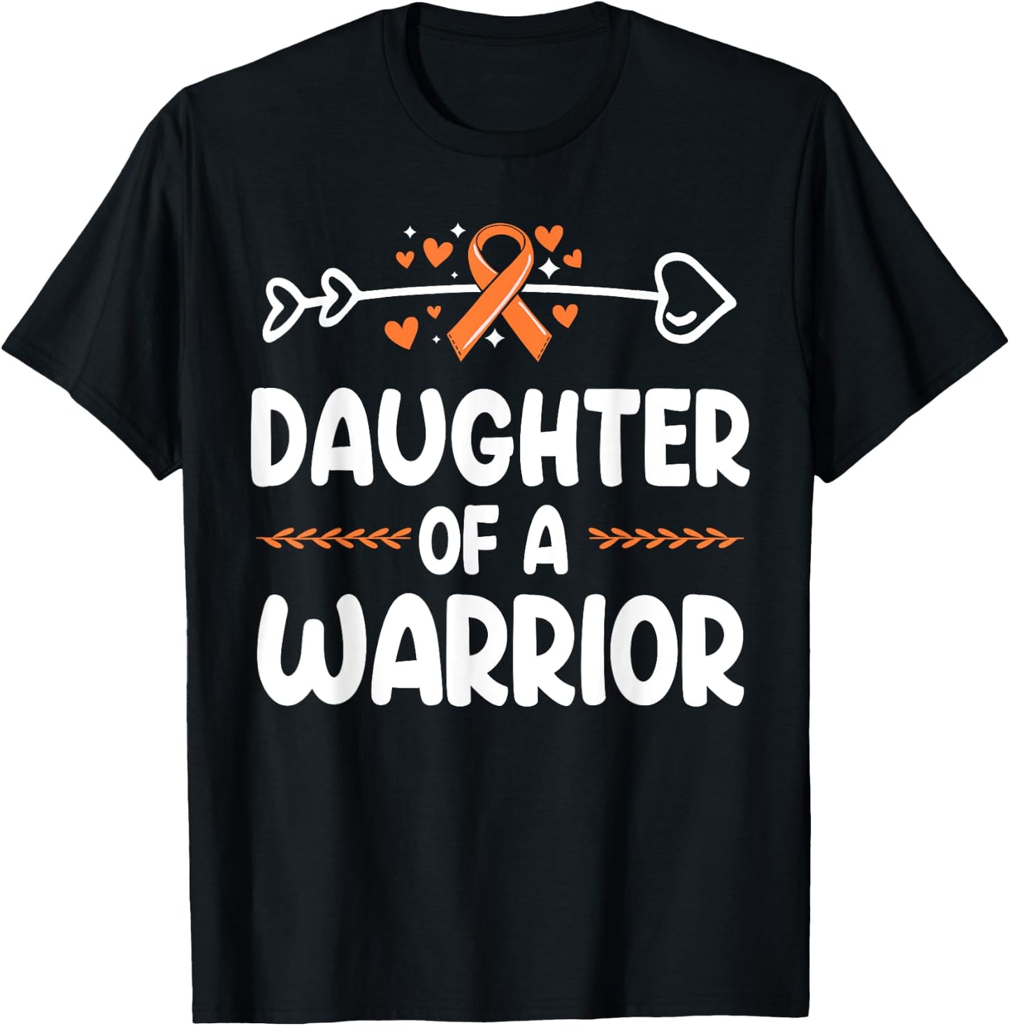 Daughter of a Warrior Shirts Kidney Cancer Awareness T-Shirt - T-Shirt | Black