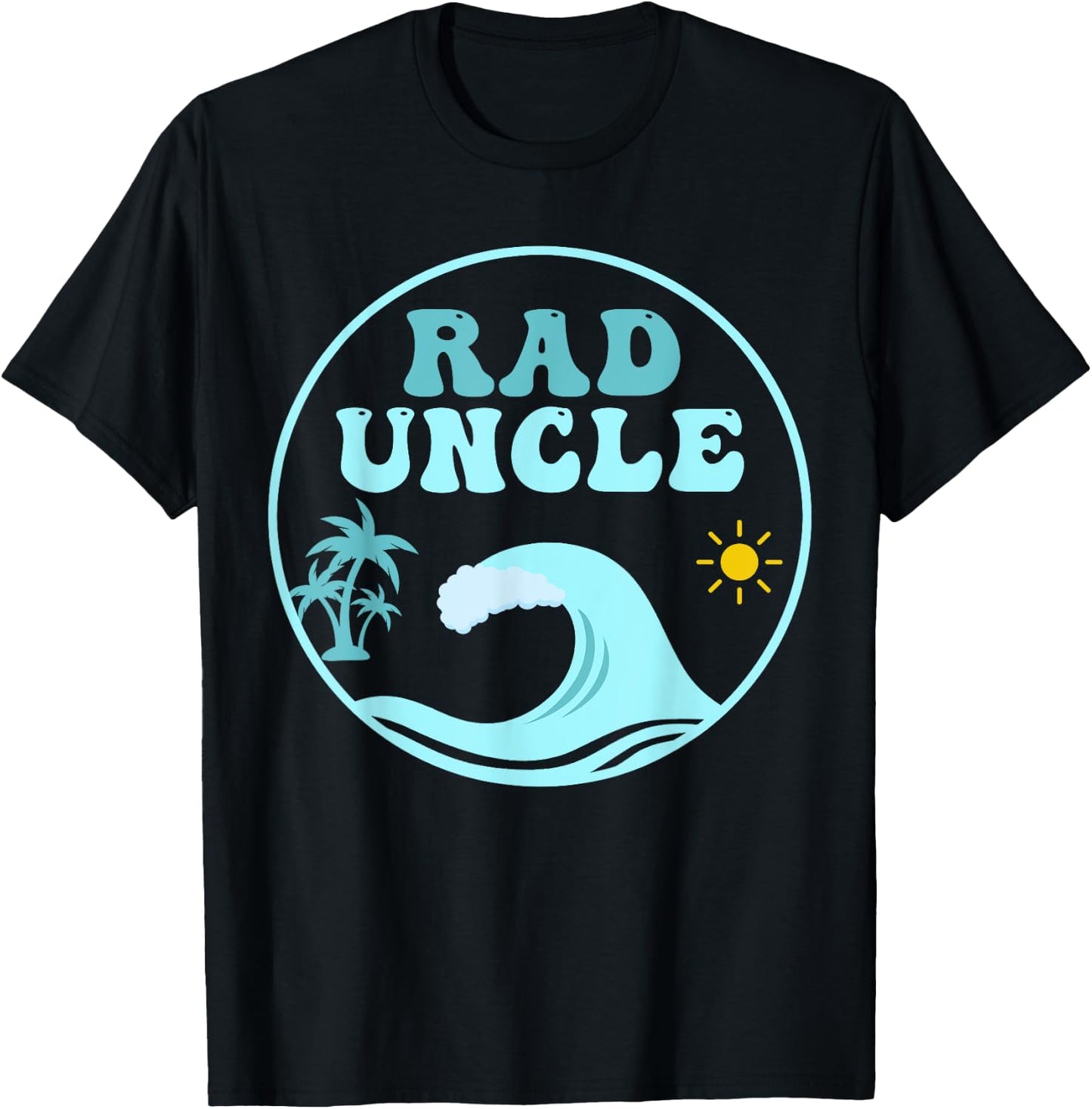 Rad Uncle The Big One 1st Birthday Surf Family Matching T-Shirt - T-Shirt | Black