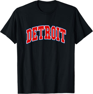 Detroit Hometown Pride - Throwback Design - Classic T-Shirt - T-Shirt | Black