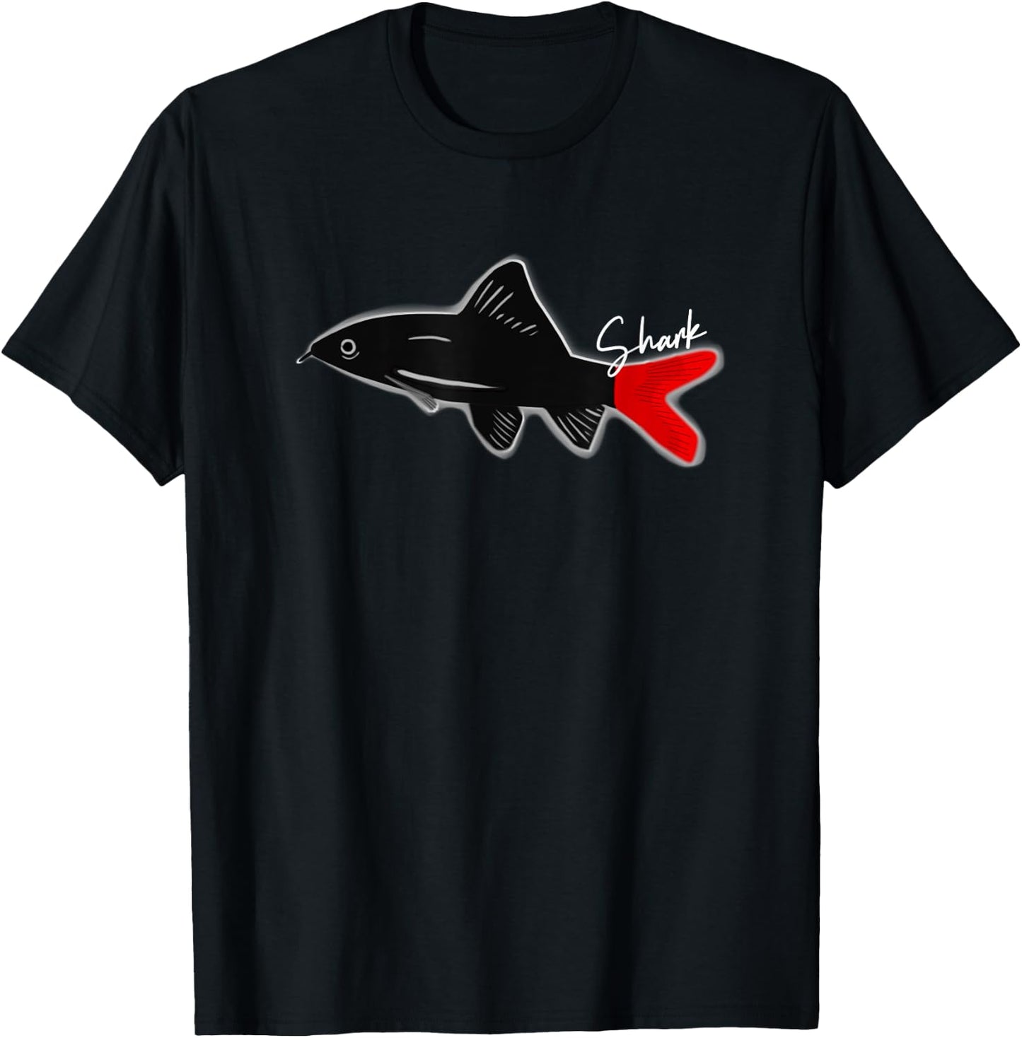 Red Tailed Shark Aquarium Fish Tank Keepers T-Shirt - T-Shirt | Black
