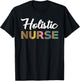 Holistic Nurse Leopard Pattern Holistic Nursing Care T-Shirt - T-Shirt | Black
