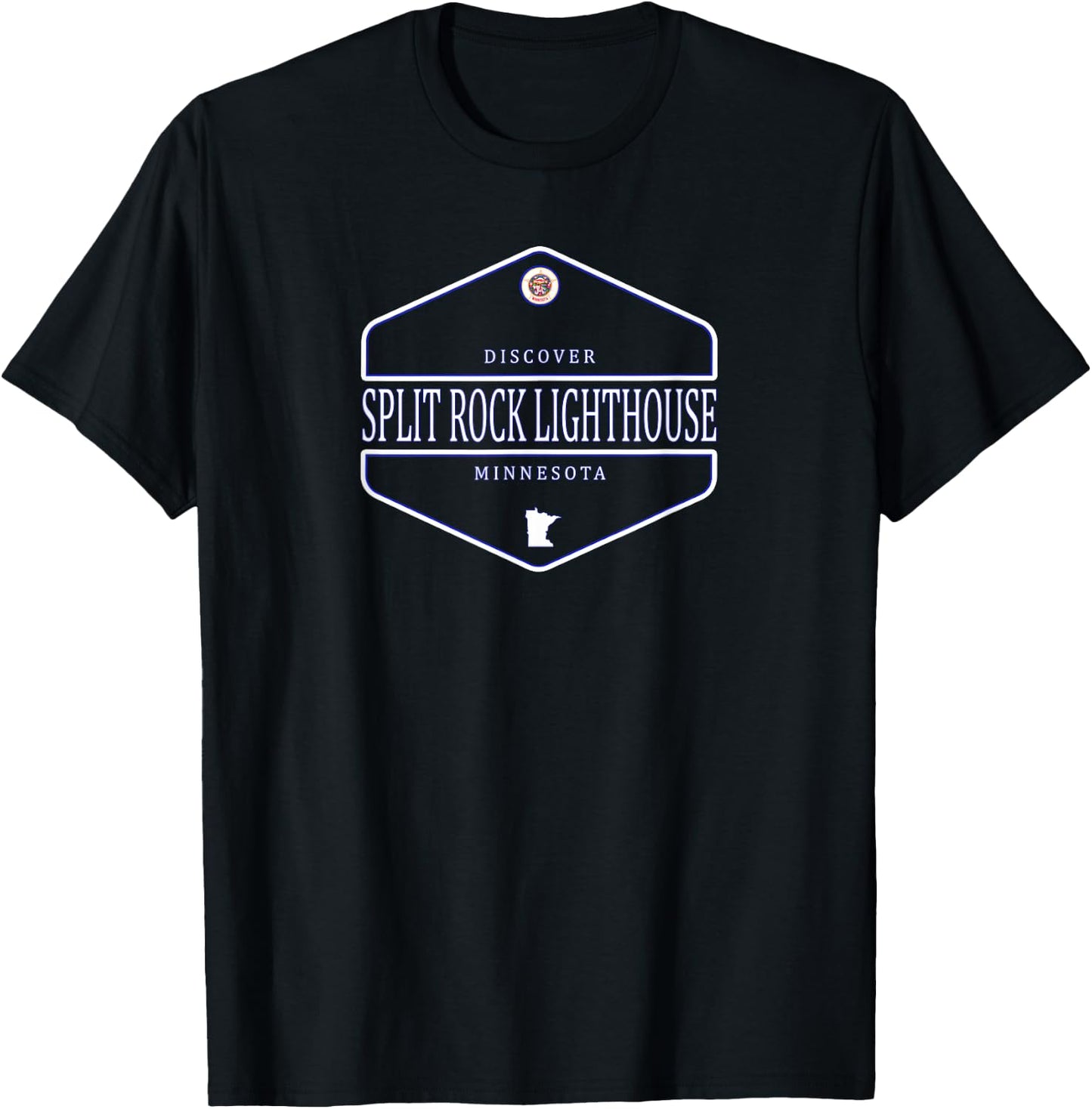Split Rock Lighthouse Minnesota - Split Rock MN T-Shirt - T-Shirt | Black