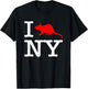 I Rat NY - Funny Saying New York City NYC New York T-Shirt - T-Shirt | Black