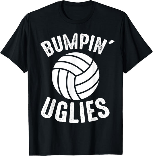 Volleyball Bumpin Uglies Beach Game Player Team Sports T-Shirt - T-Shirt | Black