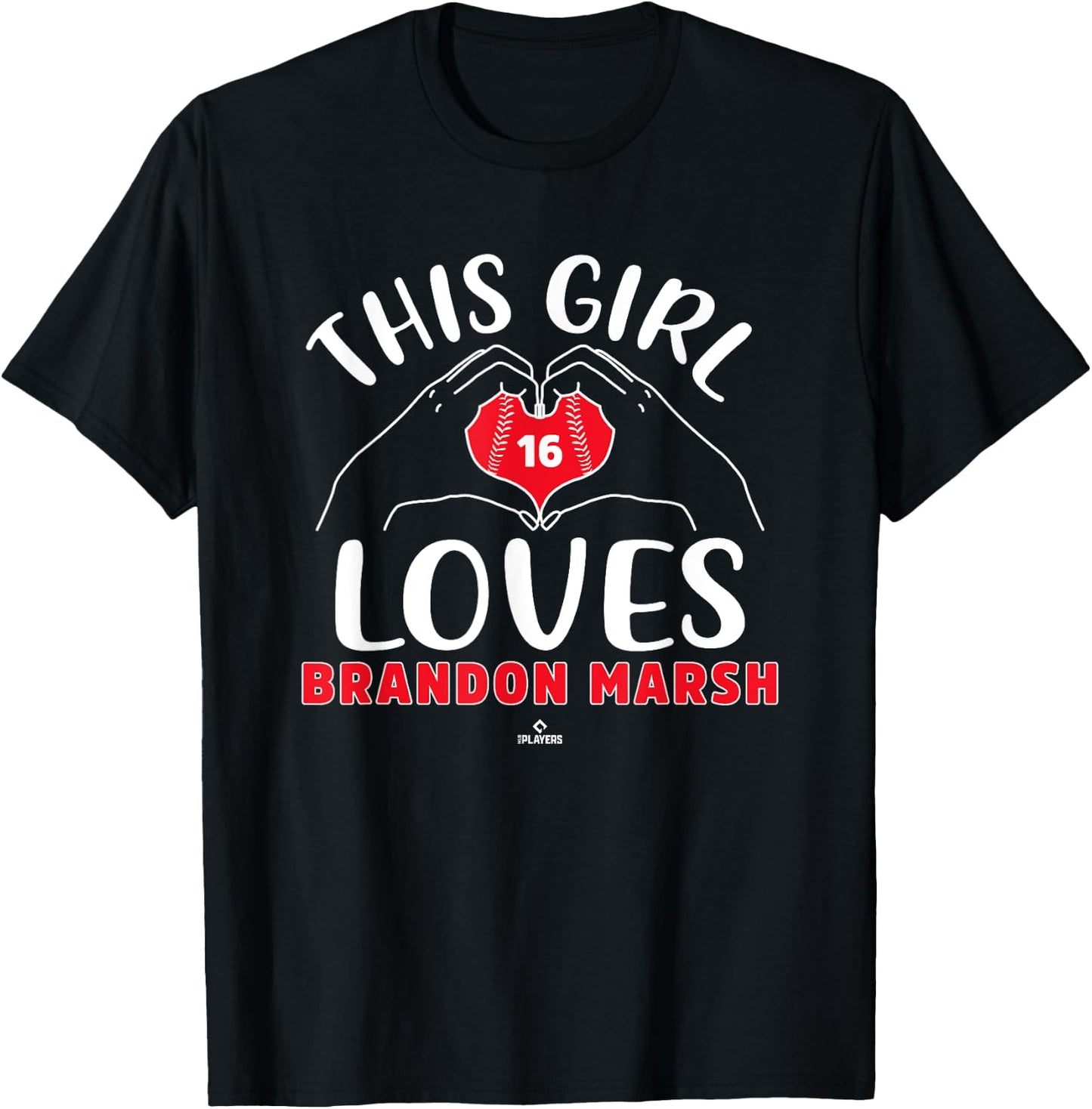 This Girl Loves Brandon Marsh Philadelphia MLBPA T-Shirt - T-Shirt | Black