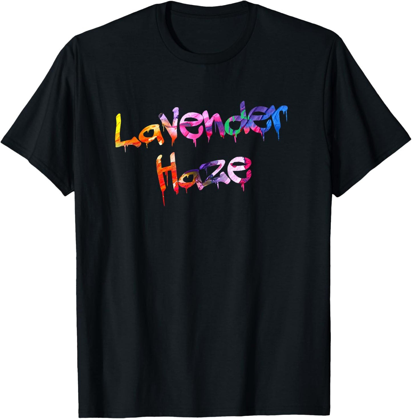Lavender Haze Paint Drip Gift Music Fan T-Shirt - T-Shirt | Black