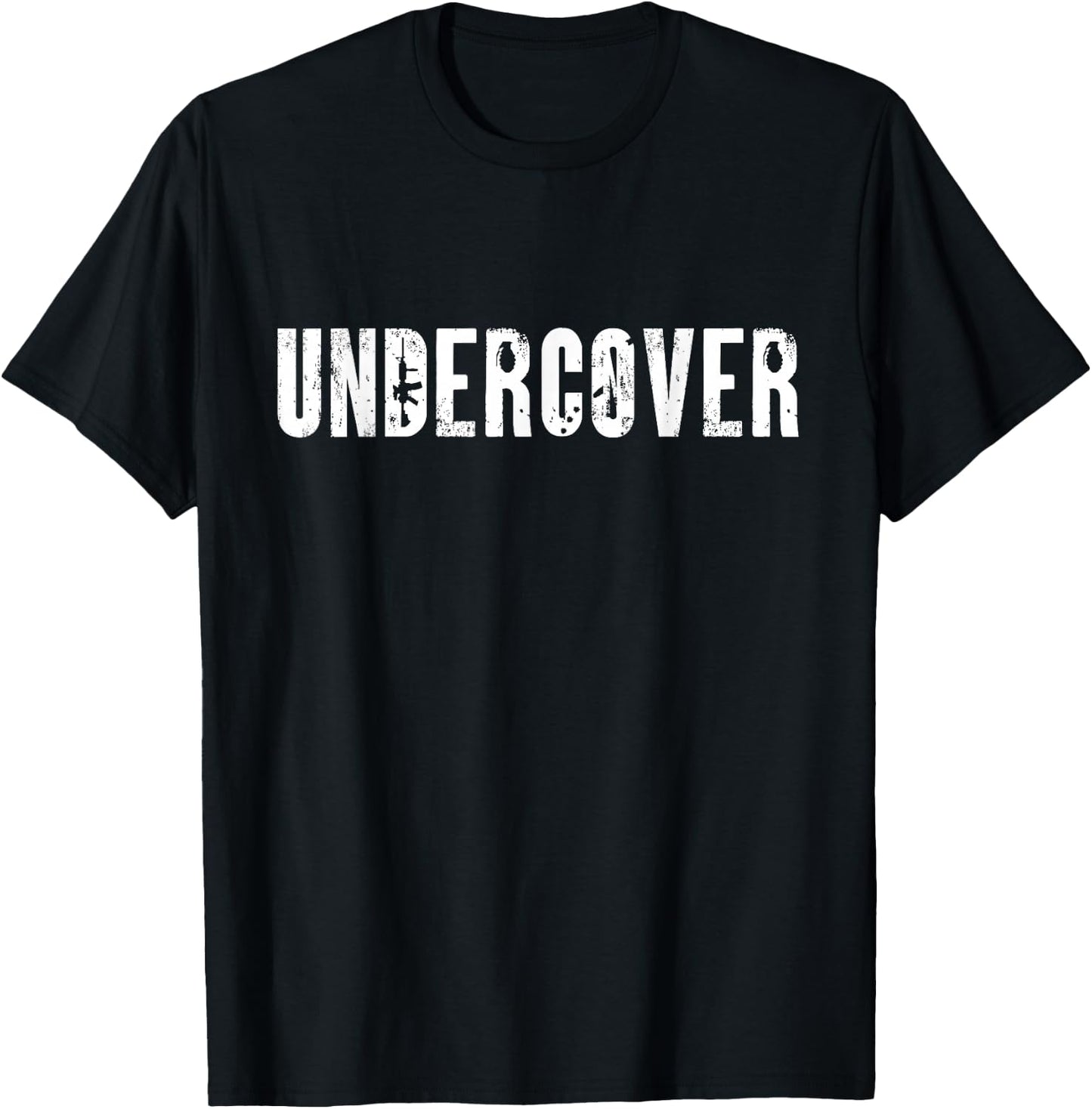 Undercover Cop Police Officer Not On Duty Funny Costume T-Shirt - T-Shirt | Black