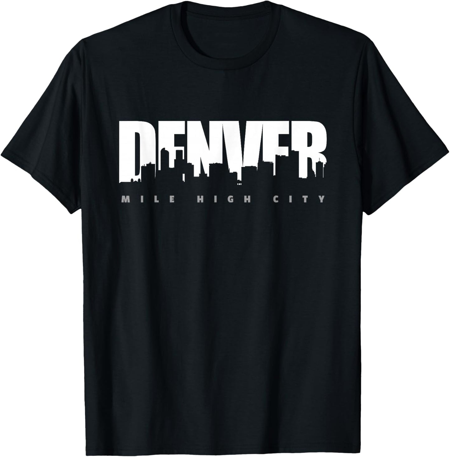 Denver Mile High City Colorado T-Shirt - T-Shirt | Black