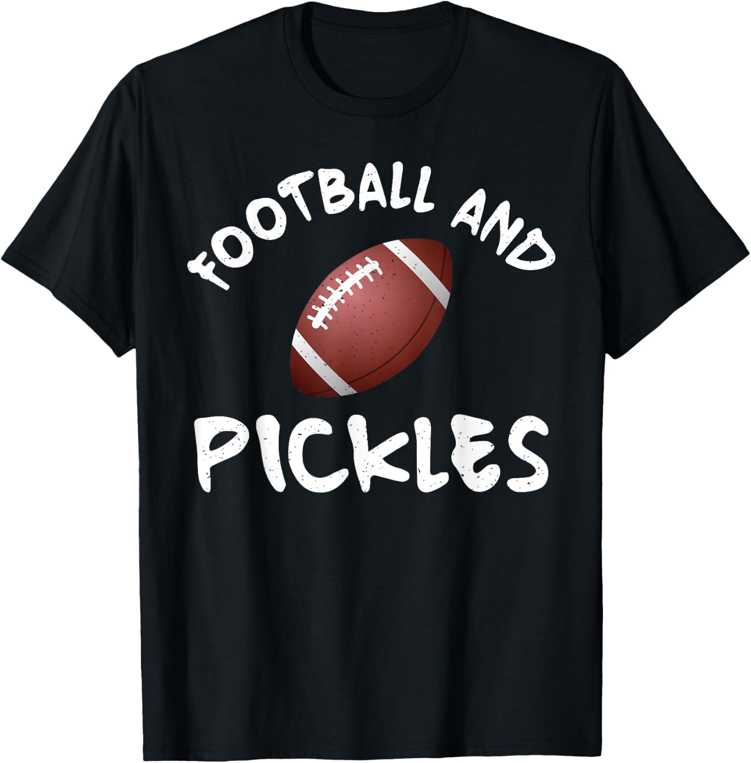 Football and Pickles T-Shirt - T-Shirt | Black
