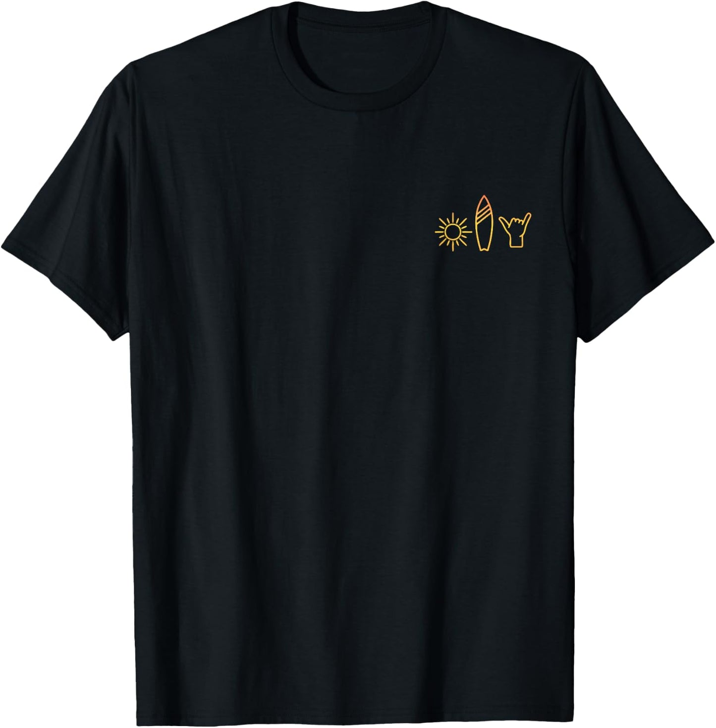 Surfer Surfboard Vintage Surfing Beach Summer Surf T-Shirt - T-Shirt | Black