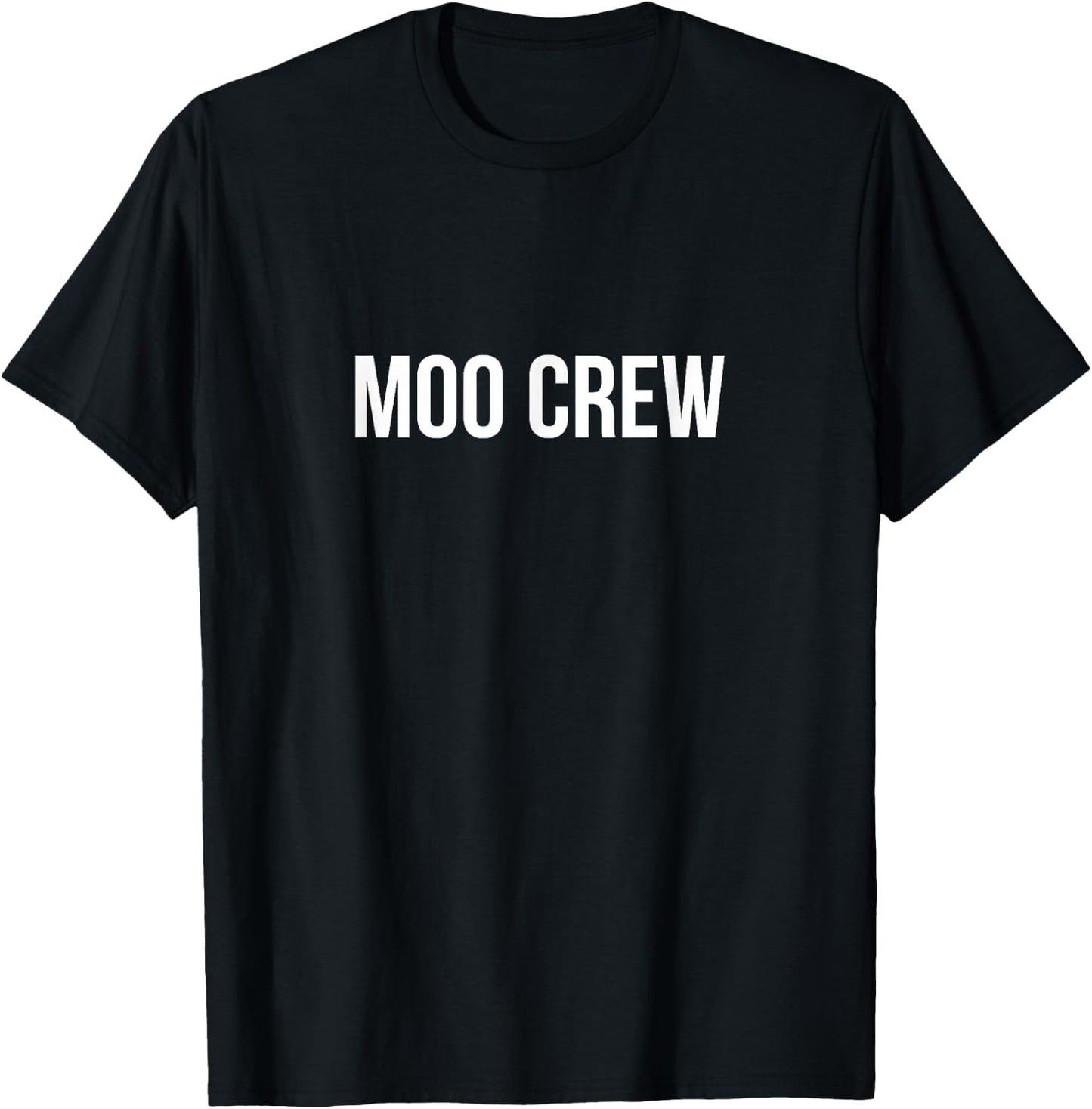 Moo Crew - Black -Adults Kids T-Shirt - T-Shirt | Black