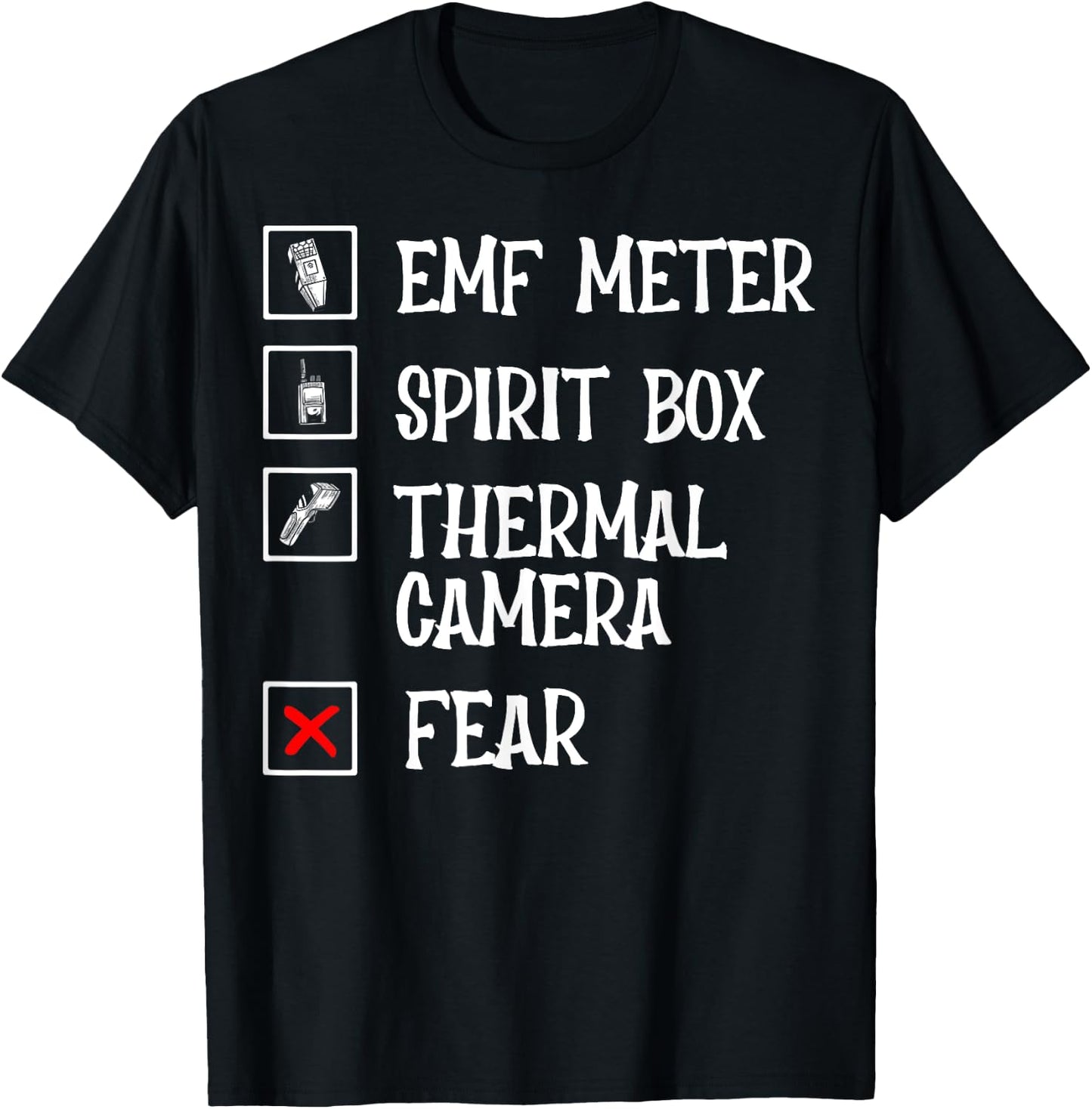 Phasmophobia - Ghost Hunter - Paranormal Investigators T-Shirt - T-Shirt | Black