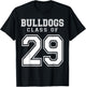 Class Of 2029 Bulldogs Custom Graduation Senior Personalized T-Shirt - T-Shirt | Black