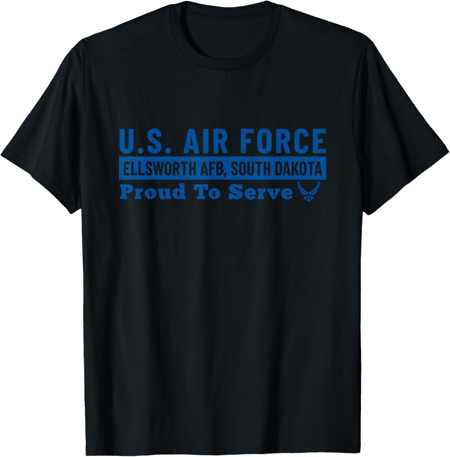 Ellsworth Air Force Base South Dakota USAF Ellsworth AFB T-Shirt - T-Shirt | Black