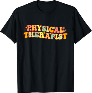 Groovy Physical Therapy For Pediatric Physical Therapists T-Shirt - T-Shirt | Black
