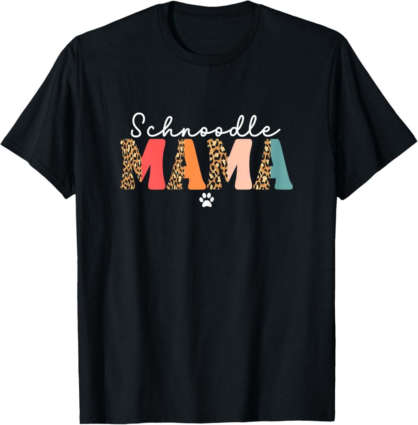 Cute Schnoodle Mama Schnoodle Dog Lover Mom Funny T-Shirt - T-Shirt | Black