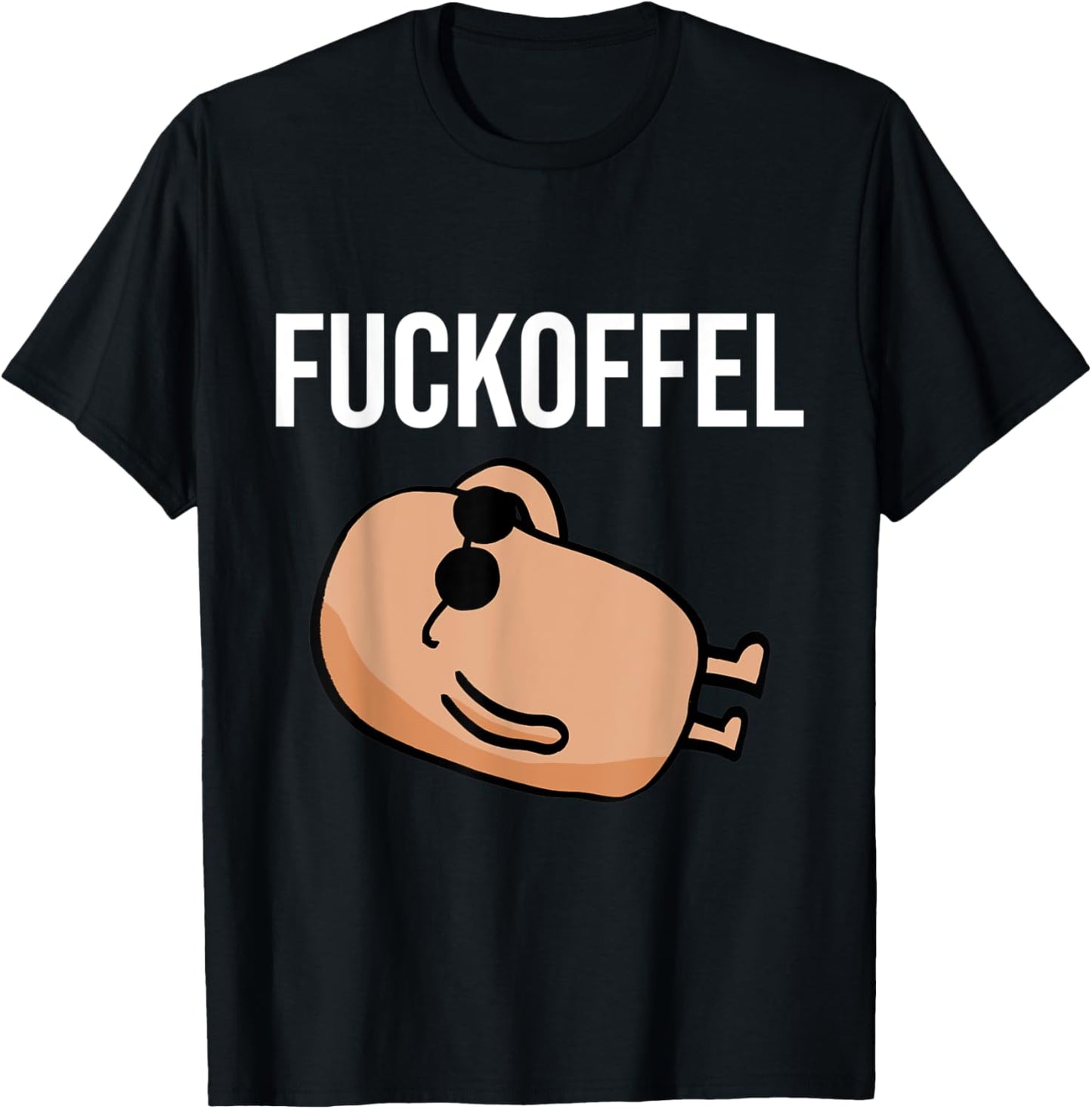Potato Fuckoffel Funny Gift T-Shirt - T-Shirt | Black