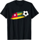 Togo Flag Jersey Togolese Soccer Team Togolese T-Shirt - T-Shirt | Black