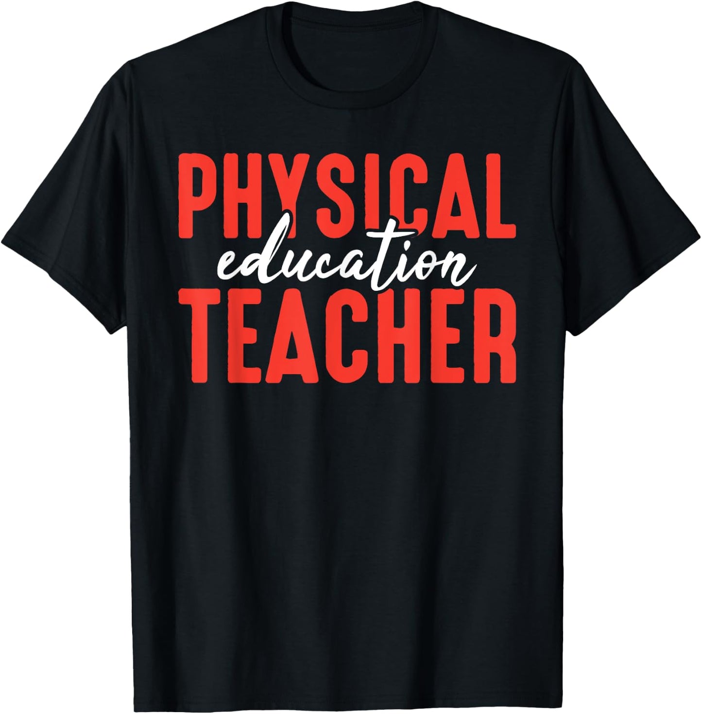 Leopard Physical Education PE Teacher Novelty Men Women T-Shirt - T-Shirt | Black