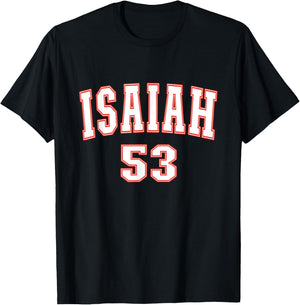 Isaiah 53 Chapter Christians Back to the Word of Bible T-Shirt - T-Shirt | Black