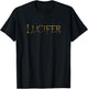 Lucifer Simple Gold Series Logo T-Shirt - T-Shirt | Black