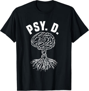 Psy. D. Doctor Psychologist Behavior Analyst Counselor T-Shirt - T-Shirt | Black