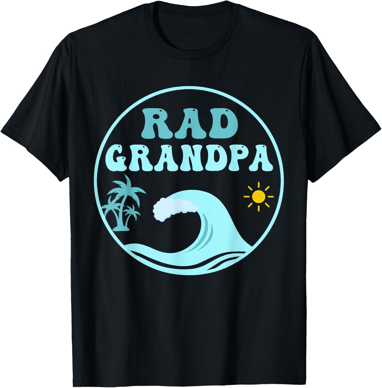 Rad Grandpa The Big One 1st Birthday Surf Family Matching T-Shirt - T-Shirt | Black