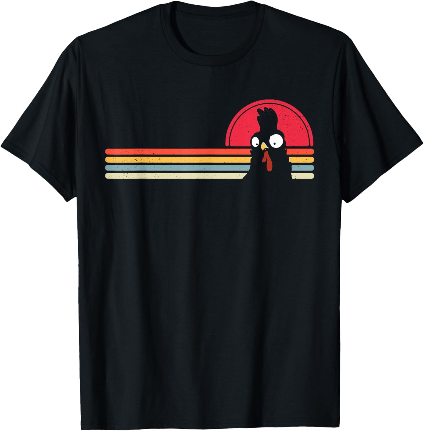 Chicken Farming Retro Chicken Farmer Girls Boys Men T-Shirt - T-Shirt | Black