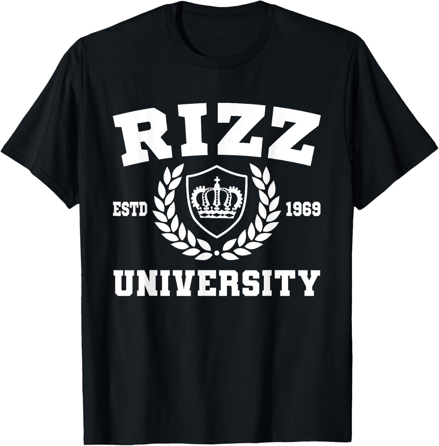 Rizz University Funny Memes W Rizz T-Shirt - T-Shirt | Black