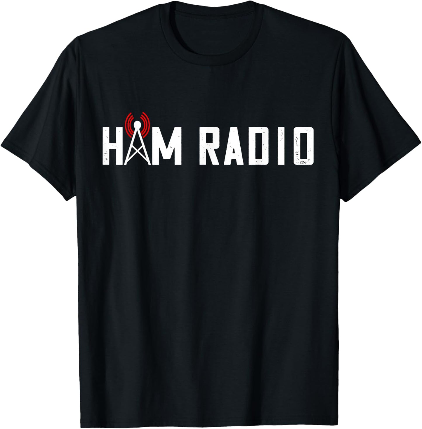 Tower Amateur Radio Ham Radio Operator Ham Radio Frequency T-Shirt - T-Shirt | Black
