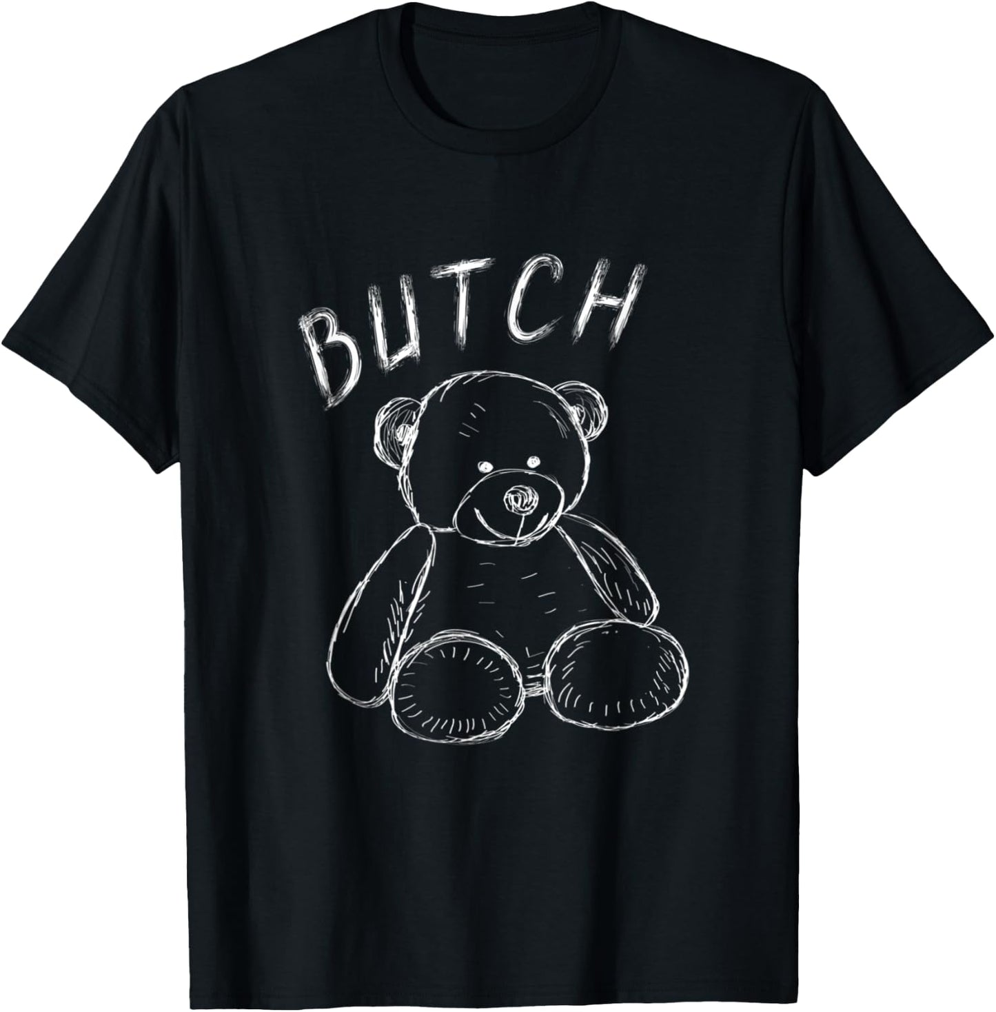 Teddy Bear Butch Masculine Lesbian Cuddly Lover Lesbian T-Shirt - T-Shirt | Black
