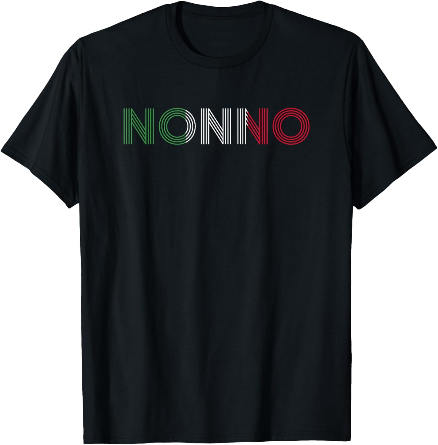 Grandpa Italian Family Roots Italy Home Country Nonno T-Shirt - T-Shirt | Black